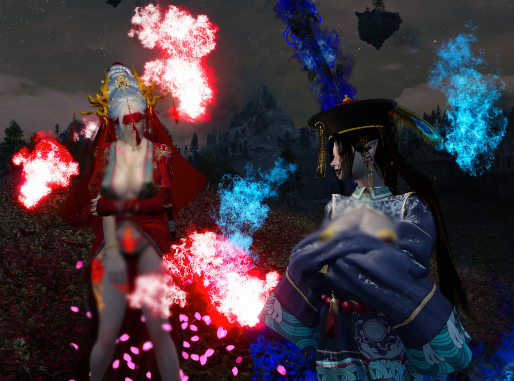 中式僵尸纹身和薄荷大佬制作的纹身