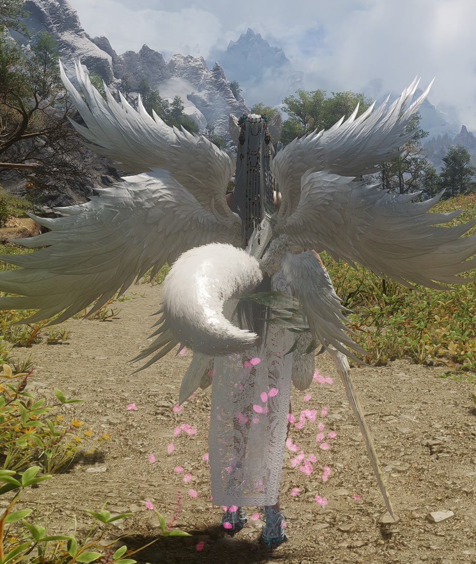 鹰佬天使之翼和鸾鸟之翼4个翅膀的消光版