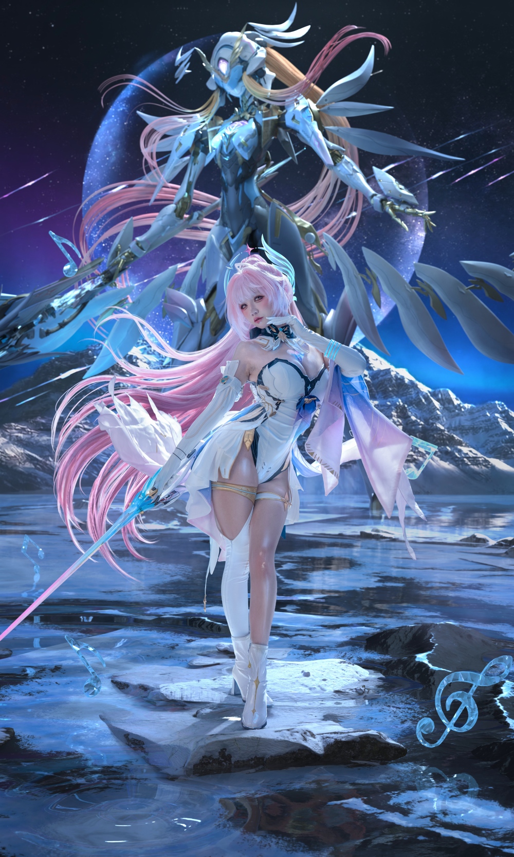 《阿薰cosplay Aemeath-Wuthering Waves-Part 1》【高清无水印】【145P+91gif+8V】【3.13G】【限】