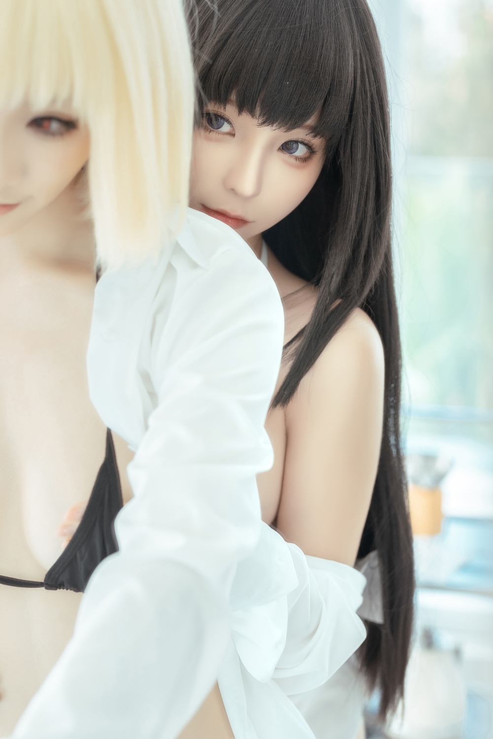 《蠢沫沫and桃良阿宅cosplay Chisato Nishikigi and Takina Inoue》【高清无水印】【61P】【518MB】